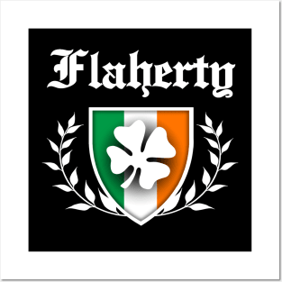 Flaherty Shamrock Crest Posters and Art